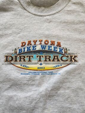 Daytona Bike Week Dirt Track Graphic Tee 2003